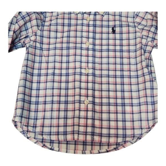 POLO RALPH LAUREN - pink/blue button down shirt - Picture 4 of 5